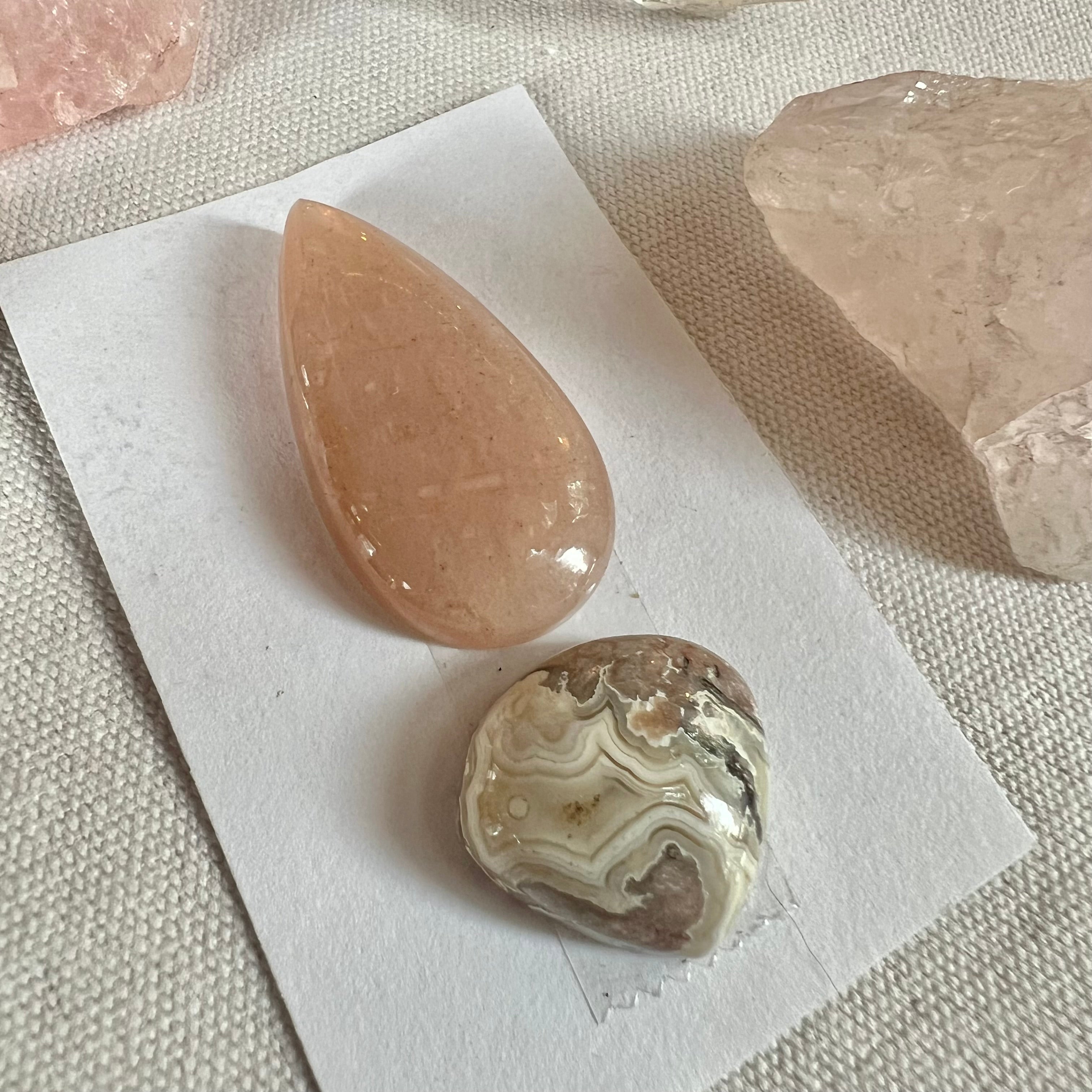 Pink Cabochons for Jewelry Making