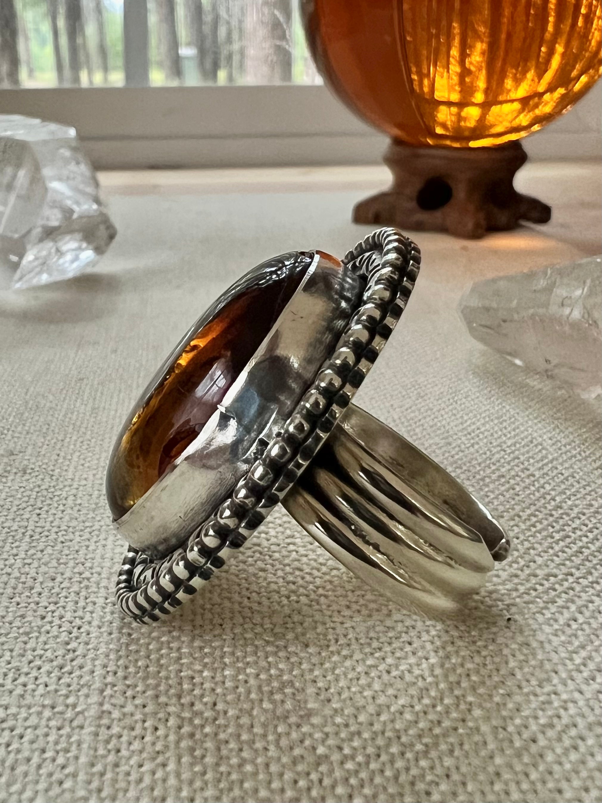 Amber Ring, Adjustable
